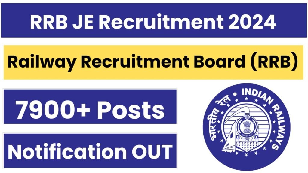 RRB JE Recruitment 2024 Notification Out [7934 Posts], Apply from 30th July