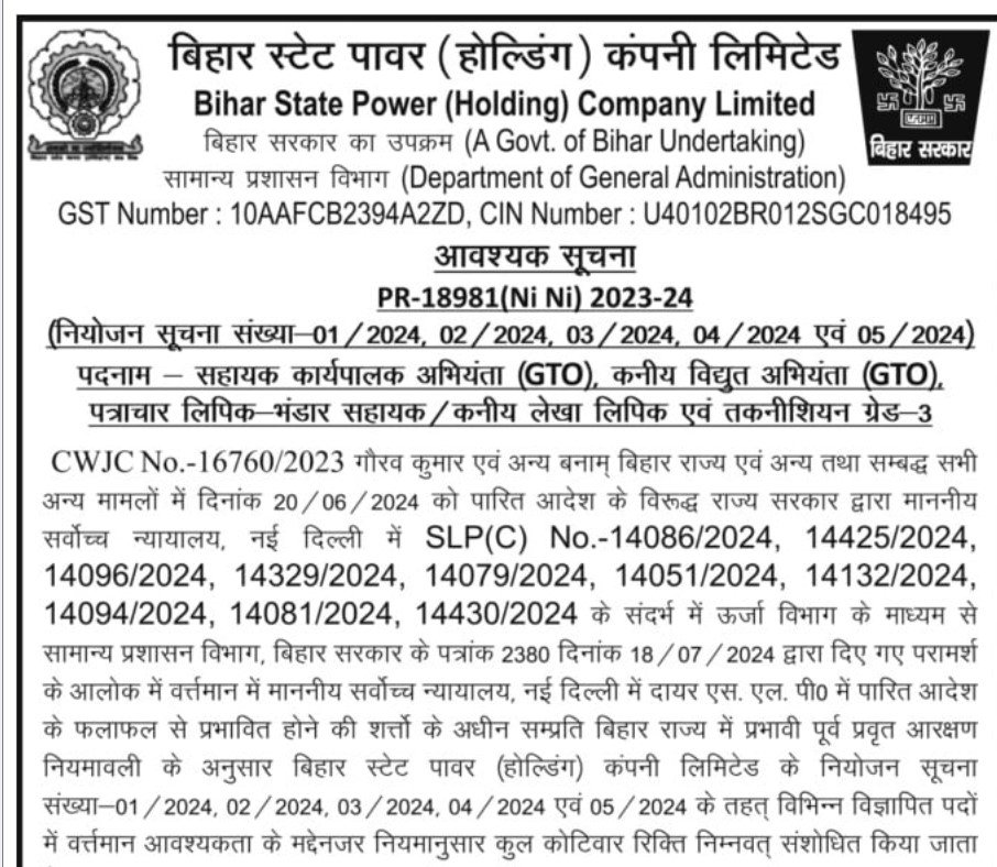 BSPHCL Recruitment 2024: 4016 Vacancies