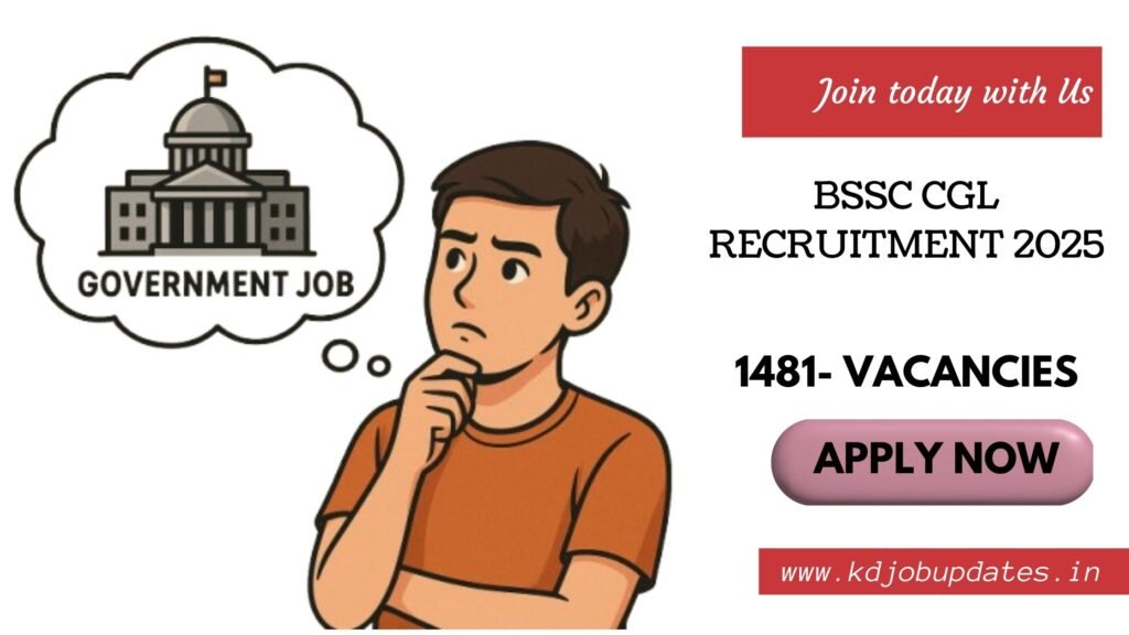 BSSC CGL Recruitment 2025 - 1481 Vacancies - Apply Now